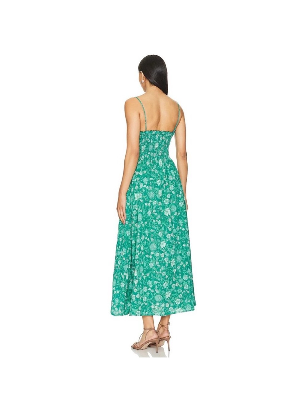 Free People Sweet Nothings Green Floral Print Maxi Dress - Picture 3 of 13
